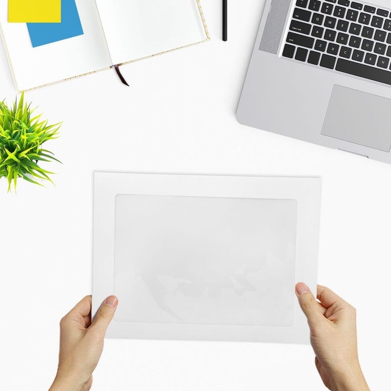 LUXPaper 9 x 12 Full Face Window Envelopes | Bright White | 28lb. Text | 50 Qty - Image 4